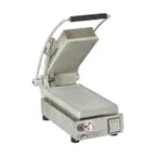 image of Star PGT7A Single Panini Sandwich Grill with Aluminum Grooved Plates, Manual Controls - 120V