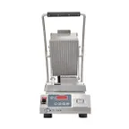 image of Star PGT7EA Single Panini Sandwich Grill with Aluminum Grooved Plates, Electronic Controls - 120V