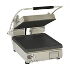 image of Star PST14I Single Cast Iron Panini Press Grill with Smooth Plates, Manual Controls