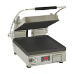 image of Star PST14IT Single Cast Iron Sandwich Press Grill with Timer & Smooth Plates, Manual Controls