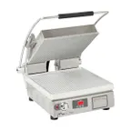 image of Star PST14T Single Sandwich Press Grill with Timer & Aluminum Smooth Plates, Manual Controls