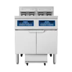 image of Atosa USA AEFF-50-2T Multiple Battery Electric Fryer Without Basket Lifts, Floor Model - Combo Pot