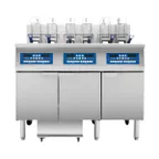 image of Atosa USA AEFF-50-3B Multiple Battery Electric Fryer With Basket Lifts, Floor Model - Full Pot