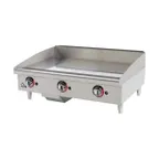 image of Star 636TSPF 36" Countertop Gas Griddle with Snap-Action Thermostat, 1" Steel Plate - 84.900 BTU