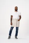 image of Chef Works AHS02-ECR-0 Waist Apron, Canvas, Ecru Polyester/Cotton, 17"-19" L x 30"-35" W