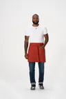 image of Chef Works AHS02-RUS-0 Lockharte Bistro Waist Apron, 17"-19" Length, 30"-35" Width, Rust, Poly/Cotton