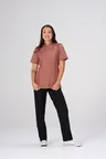 image of Chef Works BCWSZ006-BRI-2XL Women's Springfield Chef Coat, Brick, 2XL, 65% Polyester 35% Cotton