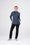 image of Chef Works CBN01W-AFB-M Mojave Chef Coat, Men's, Air Force Blue, Medium, 62% Polyester/38% Cotton