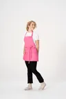 image of Chef Works F10 -HOT-0 Bib Apron, 24"L x 27.5"W, Adjustable Neck, Hot Pink, Poly/Cotton Blend