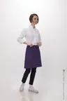 image of Chef Works F28 -PUR-0 Waist Apron, 19" L x 27.5" W, Purple, 1 Pocket, 65% Polyester 35% Cotton