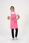 image of Chef Works F8 -HOT-0 Butcher Apron, 34"L x 24"W, Neck Strap, 1 Patch Pocket, Hot Pink, Poly Cotton
