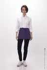 image of Chef Works F9 -PUR-0 Waist Apron, 12"L x 23"W, 3-Pocket, Purple, 65% Polyester 35% Cotton