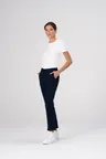 image of Chef Works PEC04W-NAV-14 Womens Navy Chef Pants, 14, Chino Poly Stretch, 100% Recycled Polyester