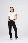 image of Chef Works PEC05W-BLK-M Eaze Cargo Pants, Women's Black, Medium, 100% Recycled Polyester