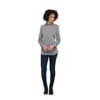 image of Chef Works SHC06W-GRY-4XL Women's Gray Chambray Cook Shirt, 4XL, Poly/Cotton, Roll-Up Long Sleeves