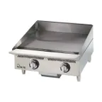 image of Star 824MA Countertop Manual Gas Griddle with 1" Steel Plate - 24" x 24" Deep - 60.000 BTU