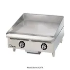 image of Star 824TCHSA 24" Countertop Gas Griddle with Snap-Action Thermostat, 1" Chrome Plate - 60.000 BTU