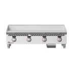 image of Star 848TA 48" Countertop Gas Griddle with Snap-Action Thermostat, 1" Steel Plate - 120.000 BTU