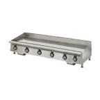 image of Star 872TA 72" Countertop Gas Griddle with Snap-Action Thermostat, 1" Steel Plate - 180.000 BTU