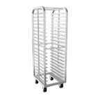 image of Winholt AL-1815B-LC Aluminum Mobile Full Height Sheet Pan Rack w/ (15) Pan Capacity
