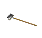 image of EmberGlo GAS BRUSH-1420-39 - 30" Handle Gas Broiler Brush, 7-1/2" Wide Metal Bristles with Scraper