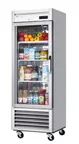 image of Blue Air BSR23G-L-HC 1-Glass Door Reach-In Refrigerator, 23 cu. ft., Stainless Steel, Bottom Mount
