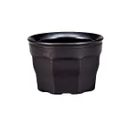 image of Cambro MDSLB5110 - 9 oz Black Plastic Bowl, 3-1/2" Dia x 2.4" H, NSF PP, Dishwasher Safe, Stackable