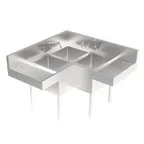 image of Krowne KR24-3CS-LR (3) Three Compartment Sink