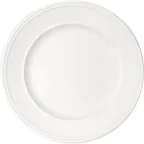 image of Libbey 628181612000000 Bauscher Round China Plate, 6-3/8" Diameter Porcelain Steep Rim - Case
