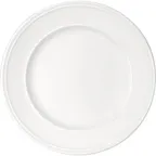 image of Libbey 628182612000000 Bauscher Round China Plate, 10-3/8" Diameter Porcelain, Steep Rim - Case