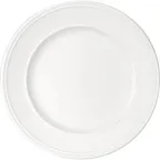 image of Libbey 628182912000000 Round China Plate, 11-3/8" Diameter Porcelain, Steep Rim - Case