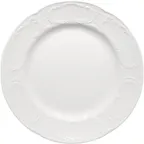 image of Libbey 657002712000000 Mozart by Bauscher Plate, 10.75" Diameter, Embossed Rim, Porcelain - Case
