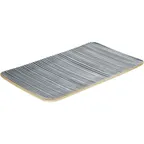 image of Playground 701218091016151 Nara Rectangular Platter 11.875" x 7.875" Grey Stoneware - 1/Case