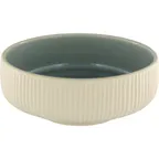 image of Playground 701316691016151 Nara Round Stoneware Bowl, 24 oz (6" Dia), Grey Embossed - Case