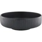 image of Playground 701317191021090 Nara Black Stoneware Bowl, 8" Diameter, 49.4 Oz Capacity, Round