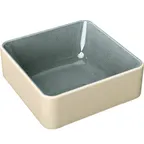 image of Playground 701321091016151 Nara Square Stoneware Bowl, 6 Oz, 3.5" x 3.5", Grey, Stackable - 1/Case