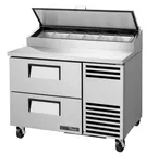 image of True TPP-AT-44D-2-HC~HGTP Pizza Prep Table Refrigerated Counter