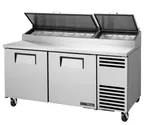 image of True TPP-AT-67-HC~HGTP Pizza Prep Table Refrigerated Counter