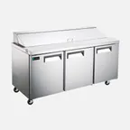 image of Hurakan HKN-SPT72R3C Mega Top Sandwich / Salad Unit Refrigerated Counter