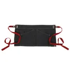 image of Chef Works AWS01S-IBL-0 Berkeley Waist Snap Apron, 12"L x 23"W, Unisex, Indigo Blue, 100% Cotton