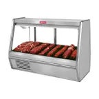image of Howard-McCray SC-CMS32E-6-S-LED 74" Single Duty Flat Refrigerated Meat Display Case