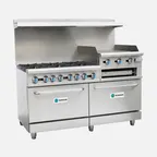 image of Hurakan HKN-XRFG60O6GB24W Gas 60" Restaurant Range