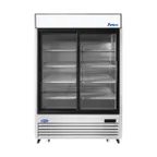image of Atosa USA MCF8709GR 54" 2-Section Merchandiser Refrigerator w/ 2 Sliding Glass Door, 44.9 cu. ft.
