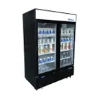 image of Atosa USA MCF8733GR 39" 2-Section Merchandiser Refrigerator w/ 2 Swing Glass Door, 28.5 cu. ft.