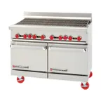 image of American Range AR-3RB 36" Gas Restaurant Range w/ Charbroiler (Wide Radiant Broiler), (1) Standard Oven, 125.000 BTU