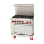 image of American Range AR-6 36" Restaurant Gas Range w/ (6) Open Burners, (1) Standard Oven, 227.000 BTU