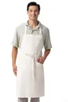image of Chef Works ABN13-OAT-0 Bib Apron – 20.5"W x 34"D, 6.7oz, 55% Hemp 45% Tencel, Neck Strap, 2 Pockets