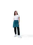 image of Chef Works AHS02-PTL-0 Waist Apron – Canvas, 36" Length, 22" Width, Teal, 80% Polyester/20% Cotton