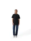 image of Chef Works CBN03W-BLK-XL Chef Coat, Short Sleeve, Black, 4.07 oz., 65% Poly/35% Cotton, XL