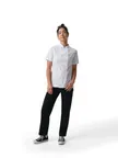 image of Chef Works CBN03W-WHT-M Women's Somerville Chef Coat, Medium, White, 4.07 oz., Poly/Cotton, Pocket